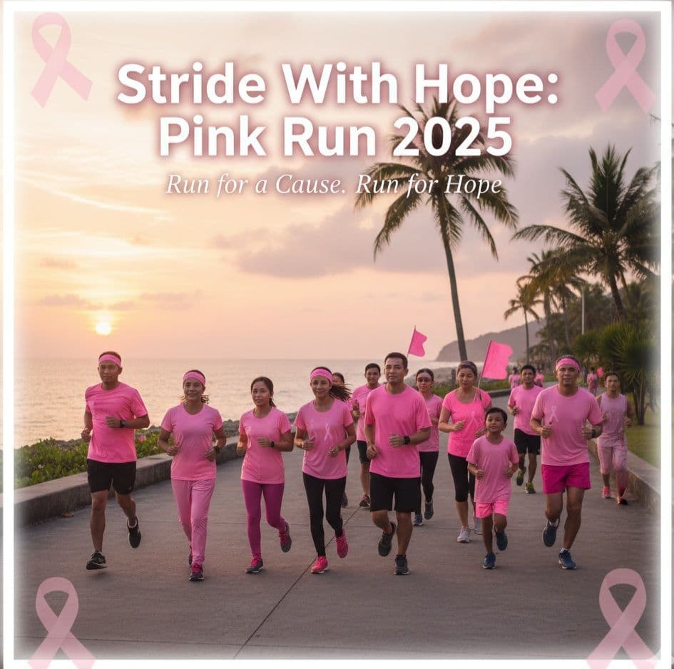 Stride with Hope: San Carlos City Negros Pink Run 2025 race event poster image