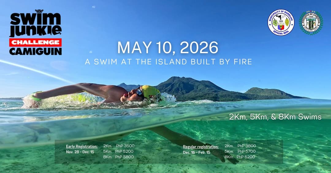 Swimjunkie Challenge: Camiguin 2026 race event poster image