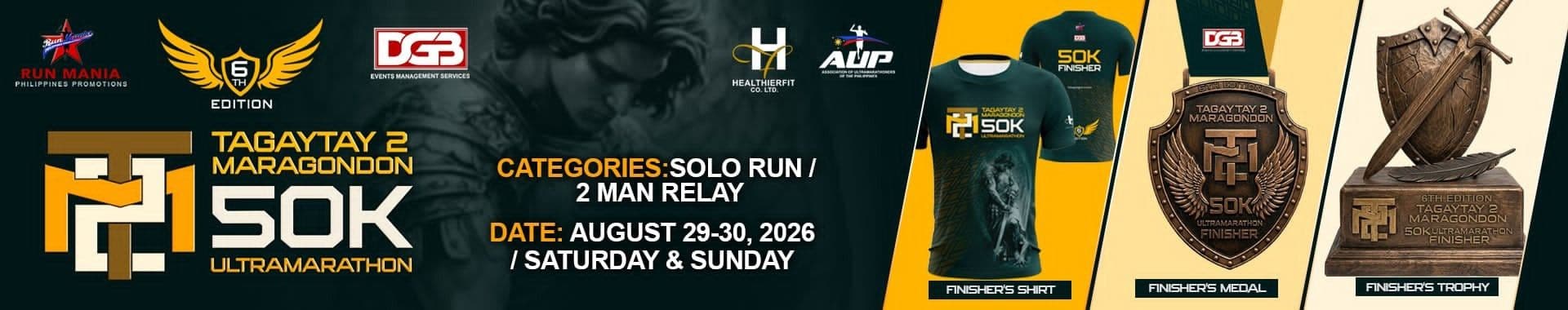 T2M Tagaytay 2 Maragondon 50K Ultramarathon race event banner image