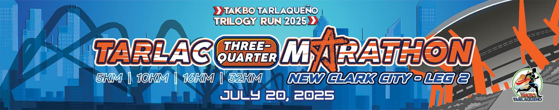 Tarlac Three-Quarter Marathon 2025 Leg 2 race event banner image