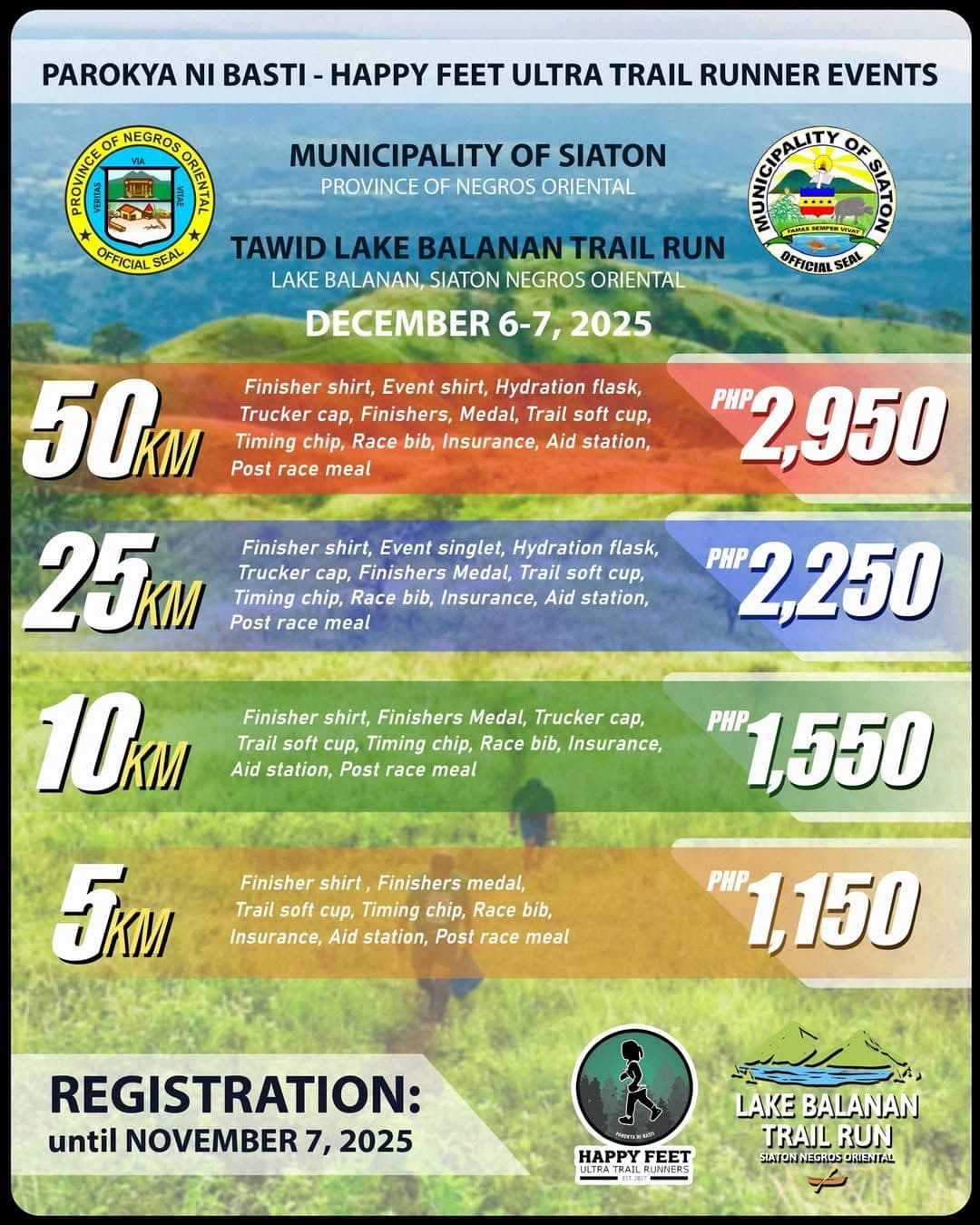 Tawid Lake Balanan Trail Run 2025 race event poster image
