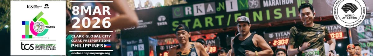 TCS Clark Animo International Marathon race event banner image