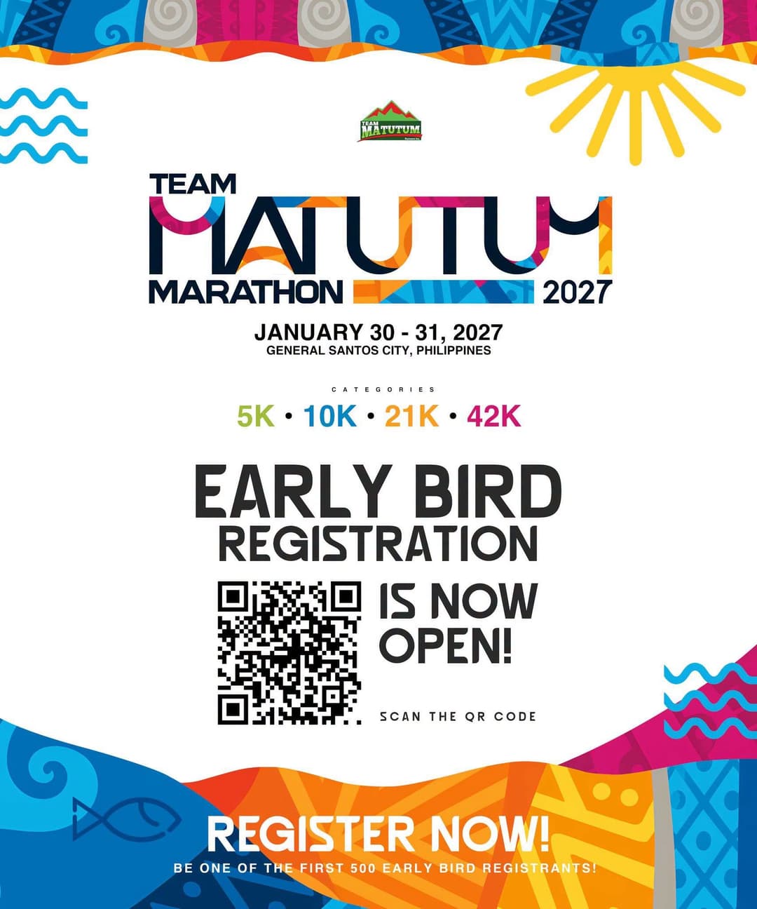 Team Matutum Marathon 2027 race event poster image