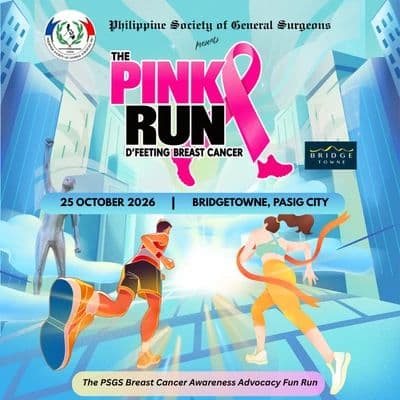 The Pink Run: D'Feeting Breast Cancer 2026 - Pasig race event logo image