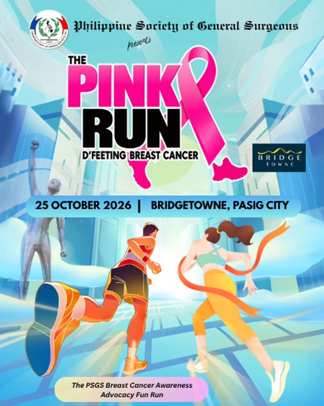 The Pink Run: D'Feeting Breast Cancer 2026 - Pasig race event poster image