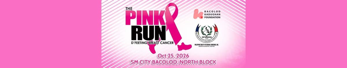 The Pink Run: D'Feeting Breast Cancer - Bacolod race event banner image