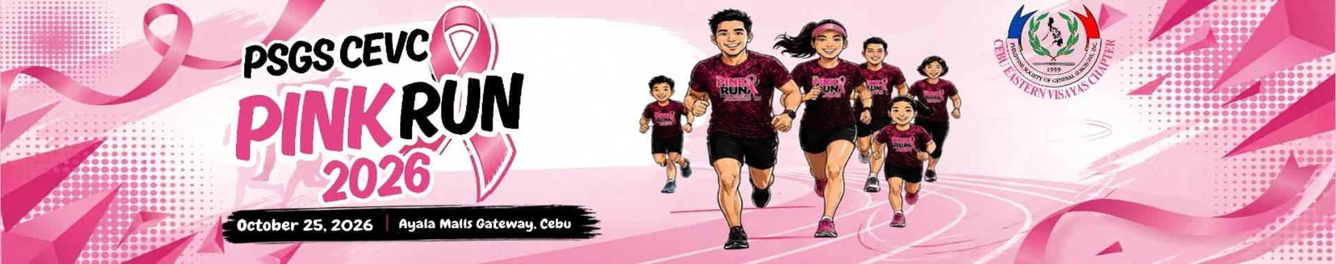 The Pink Run: D'Feeting Breast Cancer - Cebu City 2026 race event banner image