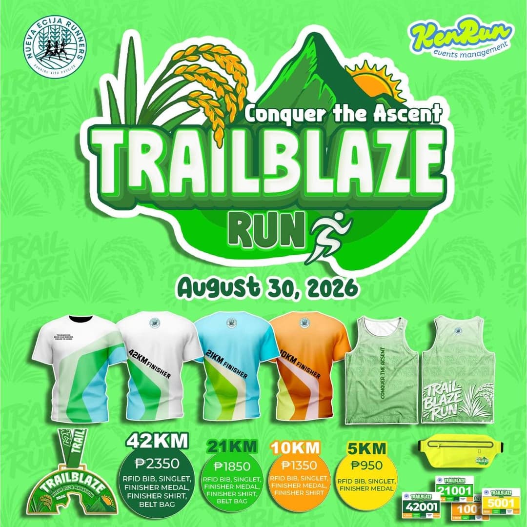 Trailblaze Nueva Ecija Marathon 2026 race event poster image
