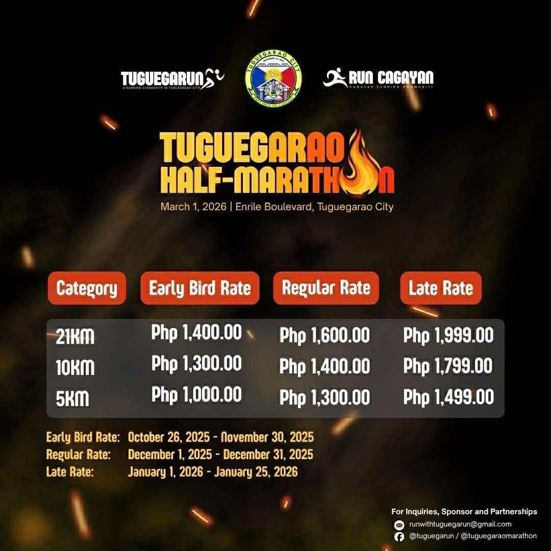 Tuguegarao Marathon 2026 race event poster image