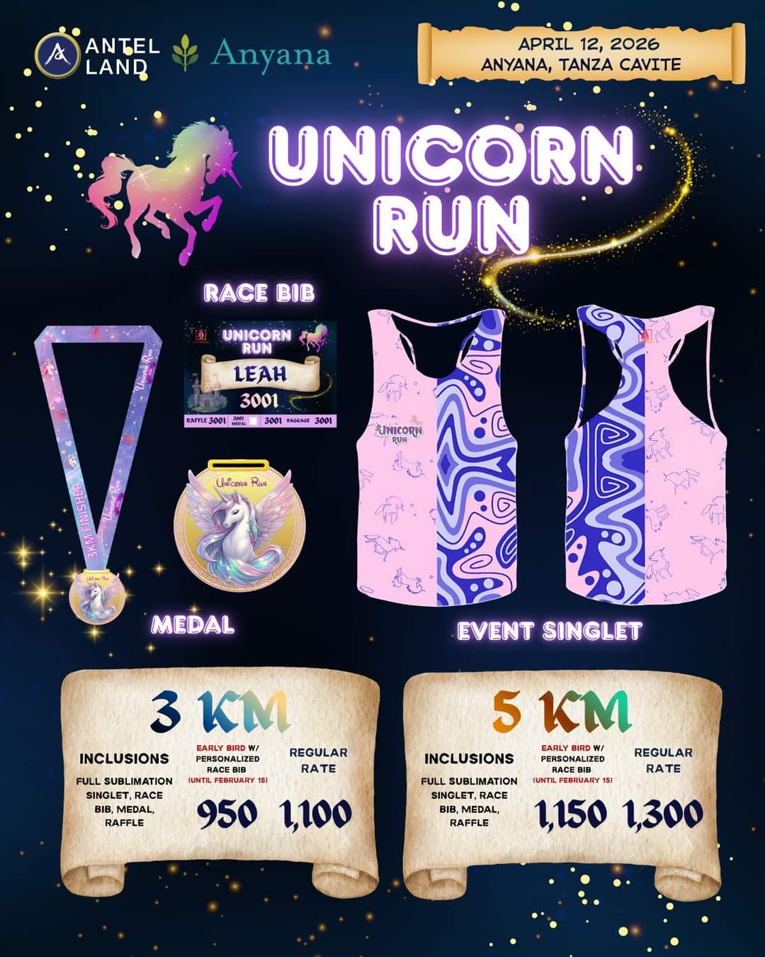 Unicorn Run race event poster image