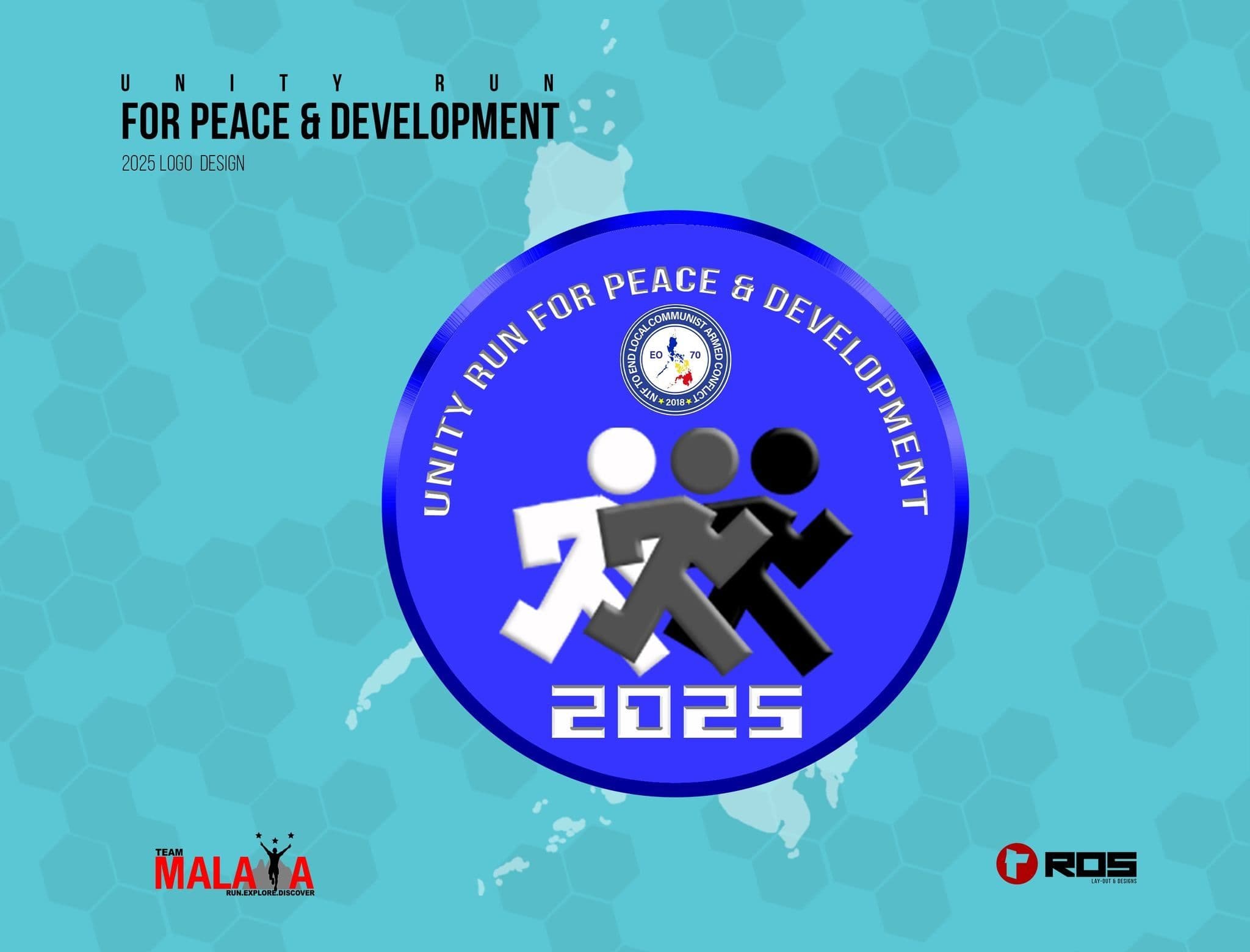 Unity Run for Peace and Development 2025 race event logo image