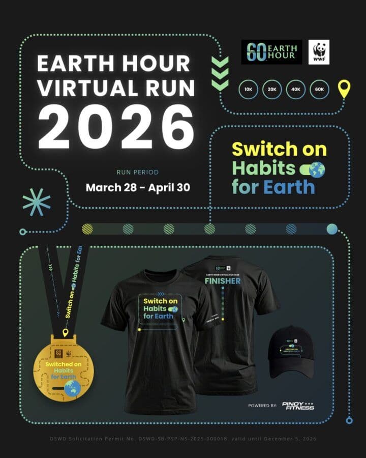 WWF Earth Hour Virtual Run 2026 race event banner image